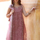 Dhanak-3PC Embroidered Shirt with Digital Printed Silk Dupatta-3282