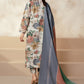 BAROQUE 3PC KARANDI PRINTED SHIRT WITH KARANDI PRINTED DUAPTTA AND TROUSER - 1705