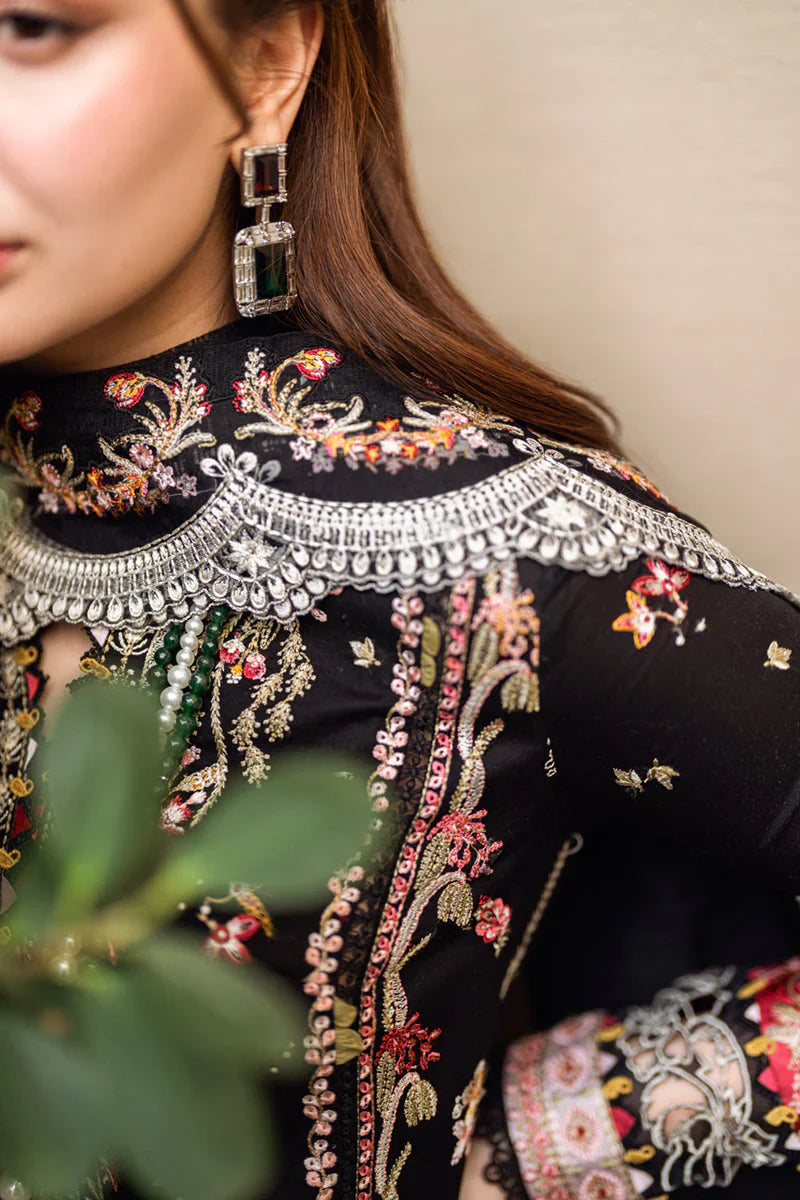 Lawn-3PC Embroidered Shirt with Organza Embroidered Dupatta-1253
