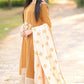 Dhanak-3PC Embroidered Shirt with Dhanak Embroidered Dupatta -3423
