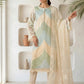 Lawn-3PC Chikankari Embroidered Shirt With Silk Printed Dupatta-5272