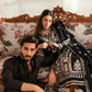 Dhanak-3PC Embroidered Shirt with Dhanak Embroidered Dupatta -3395