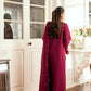 Dhanak-3PC Embroidered Shirt with Chiffon Embroidered Dupatta-3366