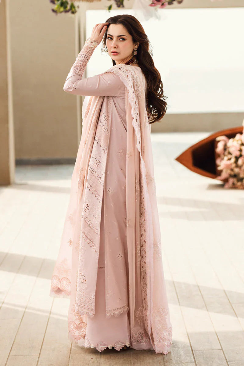Lawn-3PC Embroidered Shirt with Organza Embroidered Dupatta-1270
