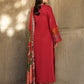 Dhanak-3PC Embroidered with Digital Printed Wool Shawl-3350