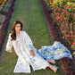 Dhanak-3PC Embroidered Shirt with Digital Printed Wool Shawl -3347