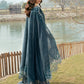 Lawn-3PC Chikankari Embroidered With Organza Embroidered Dupatta-5283