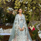 Lawn-3PC Chikankari Embroidered Shirt With Khadi Net Embroidered Dupatta-5324