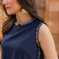 Dhanak -3PC Embroidered Shirt With Organza Embroidered Dupatta-3354