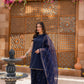 Dhanak -3PC Embroidered Shirt With Organza Embroidered Dupatta-3354
