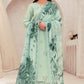 Dhanak-3PC Embroidered Shirt with Digital Printed Wool Shawl - 3279