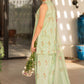 3PC-Printed Lawn Shirt With Voile Printed Dupatta-1551