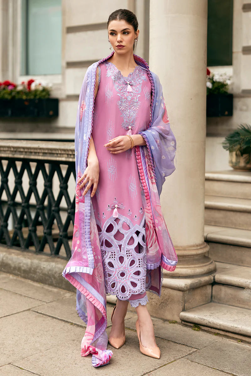 MUSHQ Dhanak 3PC Embroidered With Digital Printed Wool Shawl-662