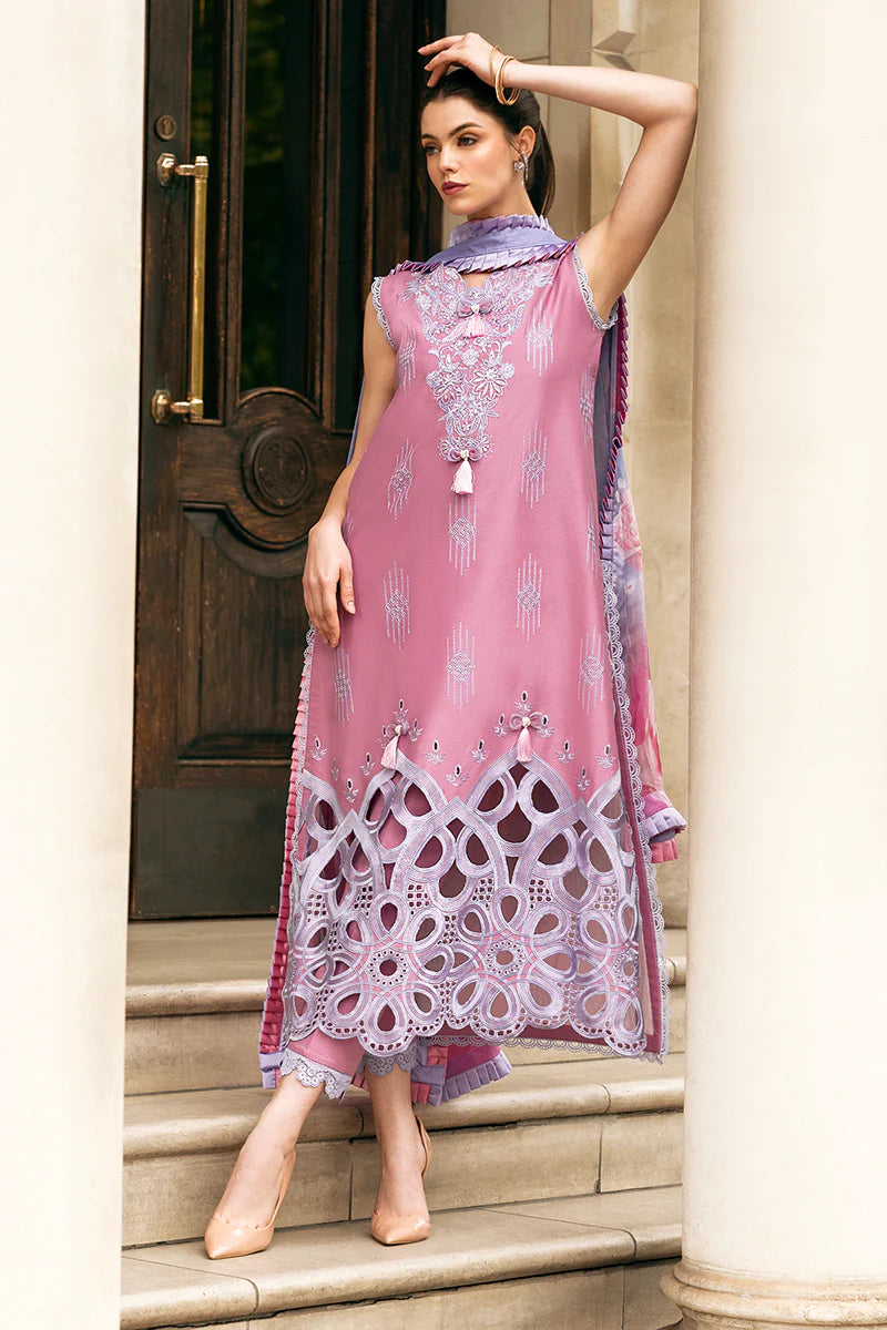 MUSHQ Dhanak 3PC Embroidered With Digital Printed Wool Shawl-662