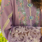 Dhanak-3PC Embroidered Shirt with Digital Printed Wool Shawl -3325