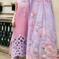 Dhanak-3PC Embroidered Shirt with Digital Printed Wool Shawl - 662