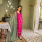 Dhanak 3PC Embroidered Shirt with Dhanak embroidered dupatta-619