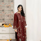 URGE Dhanak 3PC Embroidered With Digital Printed Shawl-169