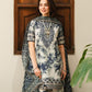 3PC-Printed Lawn Shirt With Voile Printed Dupatta-1542