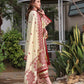 Lawn-3PC Embroidered Shirt with Cotton Net Viscose Dupatta -5140