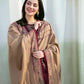Dhanak-3PC Embroidered Shirt with Dhanak Embroidered Dupatta-3448