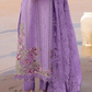 Dhanak -3PC Embroidered Shirt With Organza Embroidered Dupatta-3341