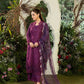 Dhanak-3PC Embroidered Shirt with Organza Digital Printed Embroidered Dupatta- 3381