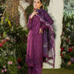 Dhanak-3PC Embroidered Shirt with Organza Digital Printed Embroidered Dupatta- 3381