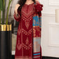 Dhanak-3PC Embroidered Shirt with Digital Printed Wool Shawl - 3527