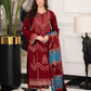 Dhanak-3PC Embroidered Shirt with Digital Printed Wool Shawl - 3527