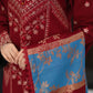 Dhanak-3PC Embroidered Shirt with Digital Printed Wool Shawl - 3527