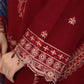 Dhanak-3PC Embroidered Shirt with Digital Printed Wool Shawl - 3527
