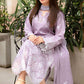 Dhanak-3PC Embroidered Shirt with Chiffon Embroidered Dupatta-3450