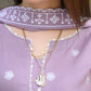 Dhanak-3PC Embroidered Shirt with Chiffon Embroidered Dupatta-3450