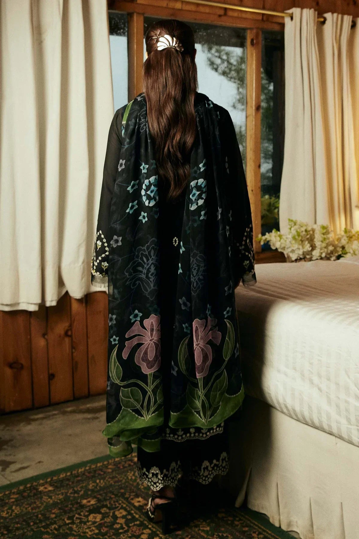 ZARA SHAHJAHAN 3PC Lawn Embroidered Shirt With Printed Dupatta-499