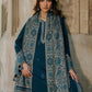 Dhanak-3PC Embroidered Shirt with Digital Printed Wool Shawl - 3544