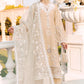 MUSHQ 3PC Lawn Chekankari Embroidered With Organza Embroidered Dupatta-402