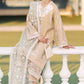 MUSHQ 3PC Lawn Chekankari Embroidered With Organza Embroidered Dupatta-402