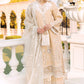 MUSHQ 3PC Lawn Chekankari Embroidered With Organza Embroidered Dupatta-402