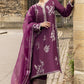 MUSHQ Dhanak 3PC Embroidered With Organza Embroidered Dupatta-119