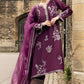 MUSHQ Dhanak 3PC Embroidered With Organza Embroidered Dupatta-119