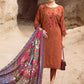Dhanak-3PC Embroidered Shirt with Digital Printed Wool Shawl - 3462