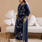 Dhanak-3PC Embroidered Shirt with Digital Printed Wool Shawl - 3367