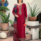 Lawn-3PC Chikankari Embroidered Shirt With Digital Printed Jacquard Dupatta-5346