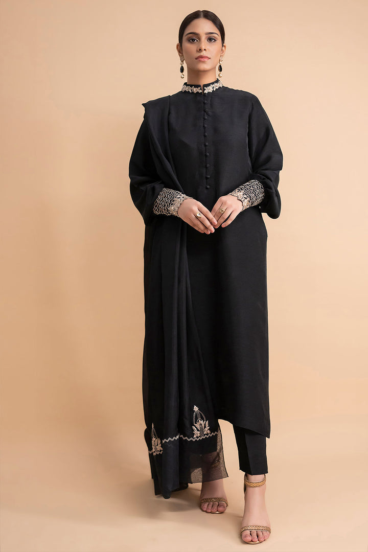 Sera From Nizka By Nida Rehan RTW Embroidered Khaddi Net 3 Piece Suit Sorel - Festive Collection