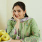 Dhanak-3PC Embroidered Shirt with Digital Printed Wool Shawl -3236