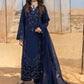 Lawn-3PC Chikankari Embroidered With Khadi Net Embroidered Dupatta-5315
