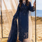 Lawn-3PC Chikankari Embroidered With Khadi Net Embroidered Dupatta-5315