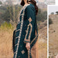 QALAMKAR 3PC Embroidered With Organza Embroidered Dupatta-123