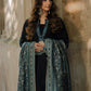 Dhanak-3PC Embroidered Shirt with Digital Printed Wool Shawl - 3552
